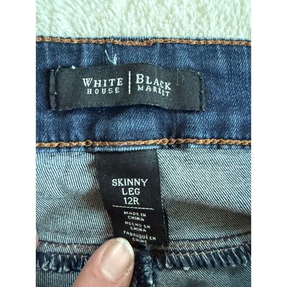 WHBM White House Black Market Skinny Leg Jeans 12R - Picture 4 of 5
